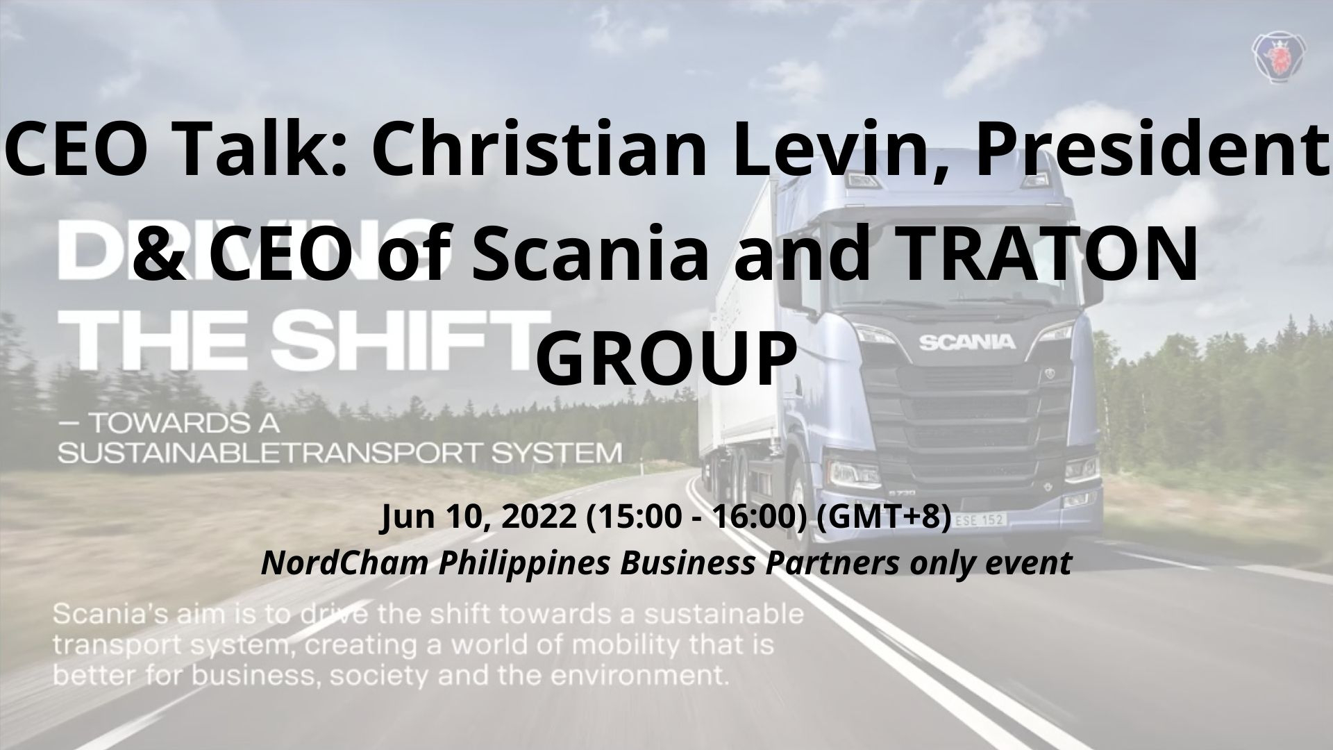 thumbnails CEO Talk: Christian Levin, President & CEO of Scania and TRATON GROUP
