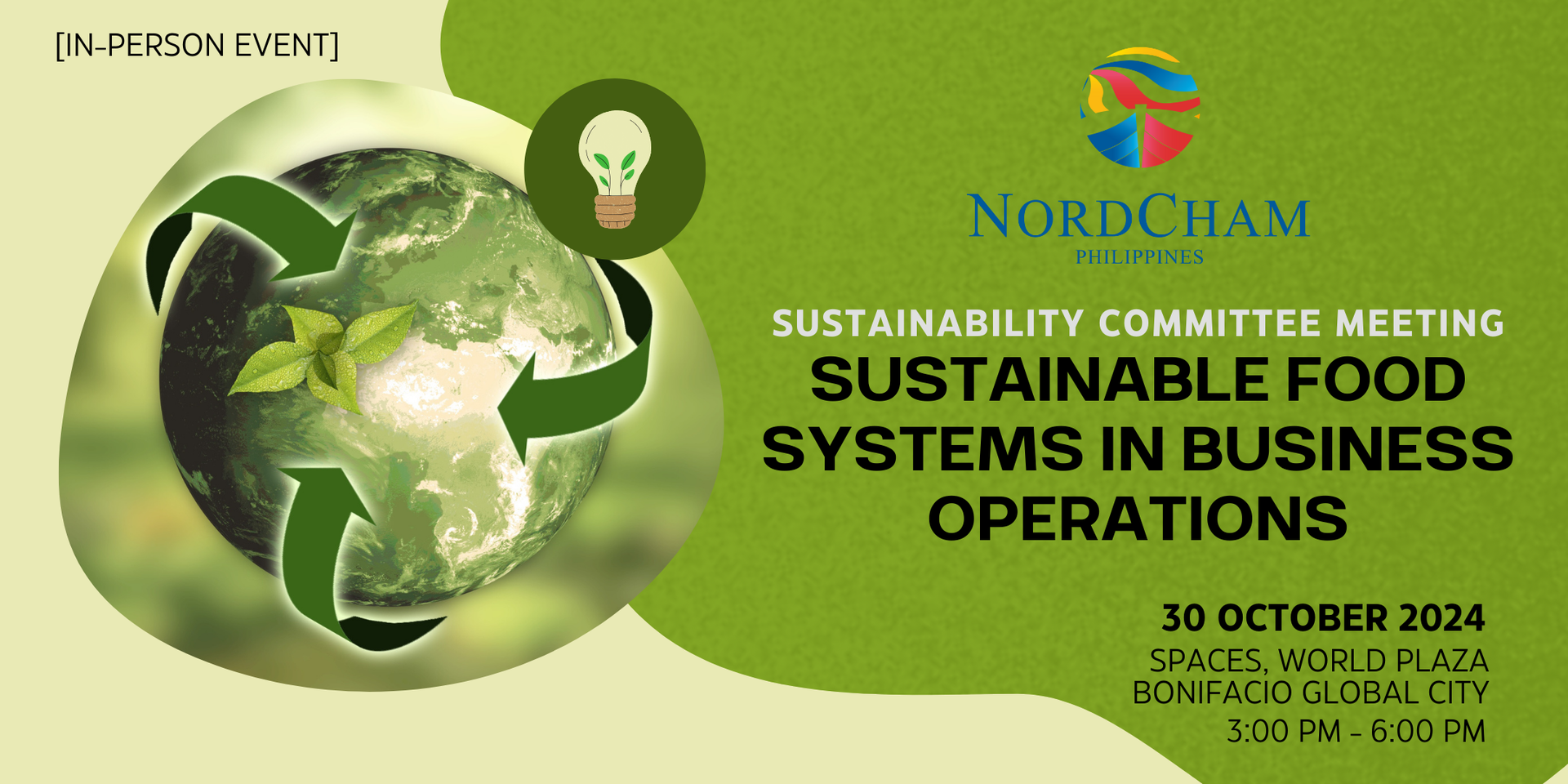 thumbnails SUSTAINABILITY COMMITTEE MEETING: SUSTAINABLE FOOD SYSTEMS | 30 OCTOBER 2024 | IWG SPACES, WORLD PLAZA, BGC