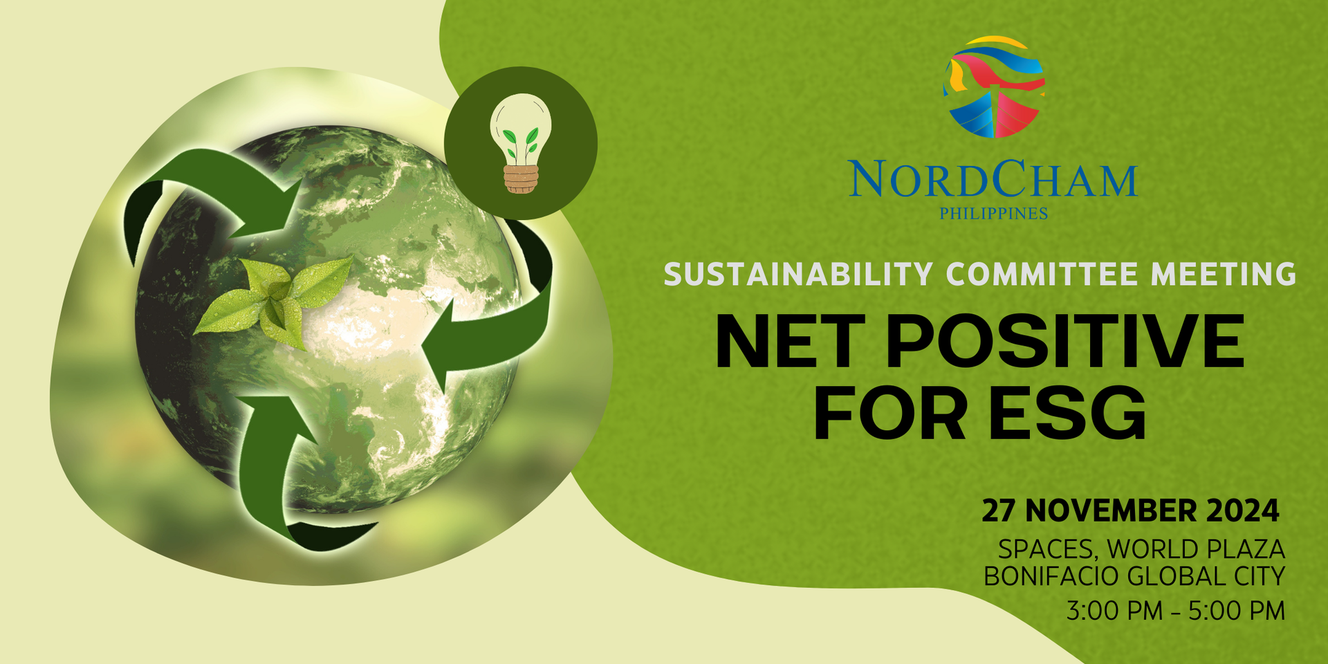 thumbnails SUSTAINABILITY COMMITTEE MEETING: NET POSITIVE FOR ESG | 27 NOVEMBER 2024 | IWG SPACES, WORLD PLAZA, BGC