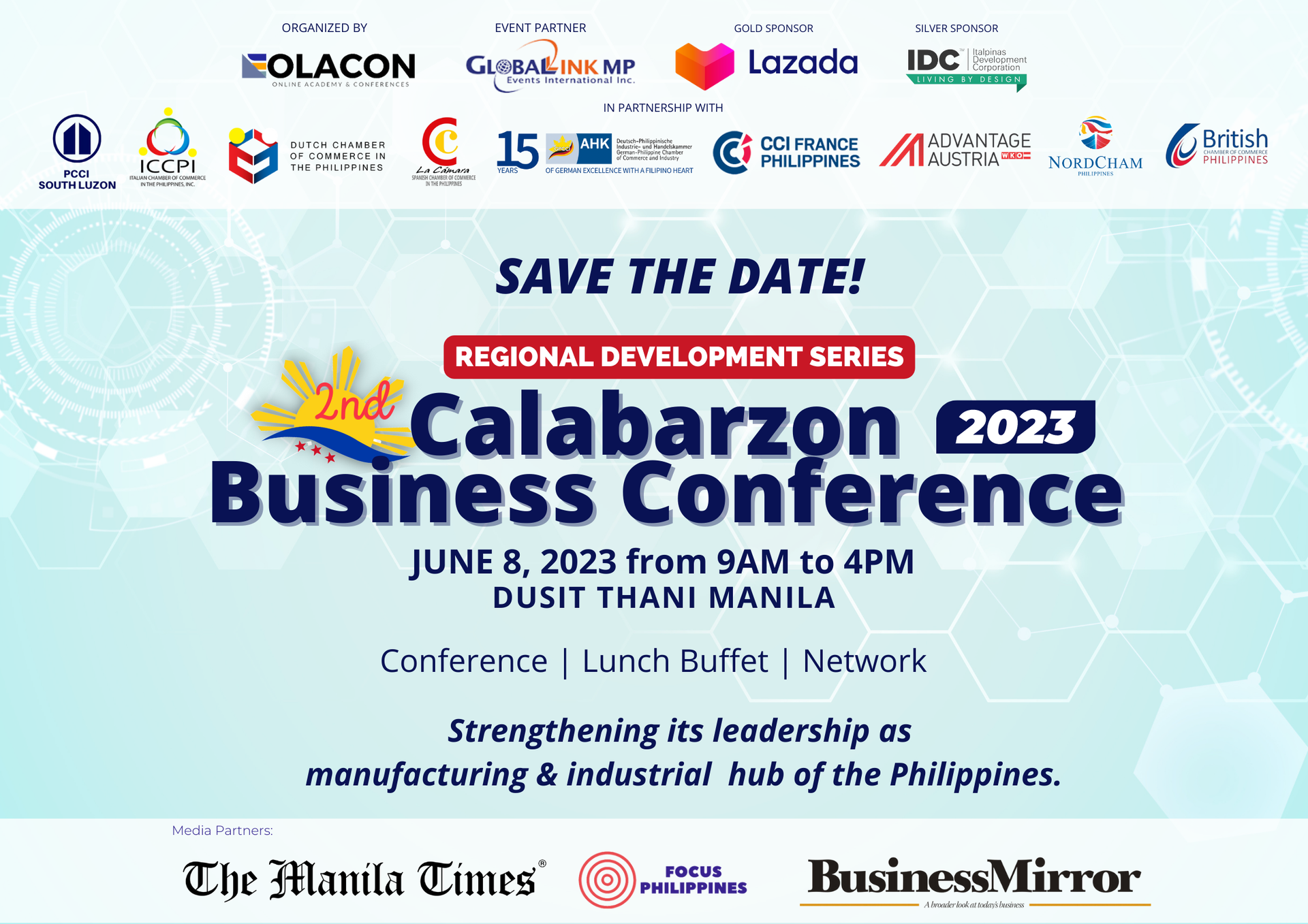 thumbnails 2nd CALABARZON BUSINESS CONFERENCE | 8 JUNE 2023 | DUSIT THANI MANILA