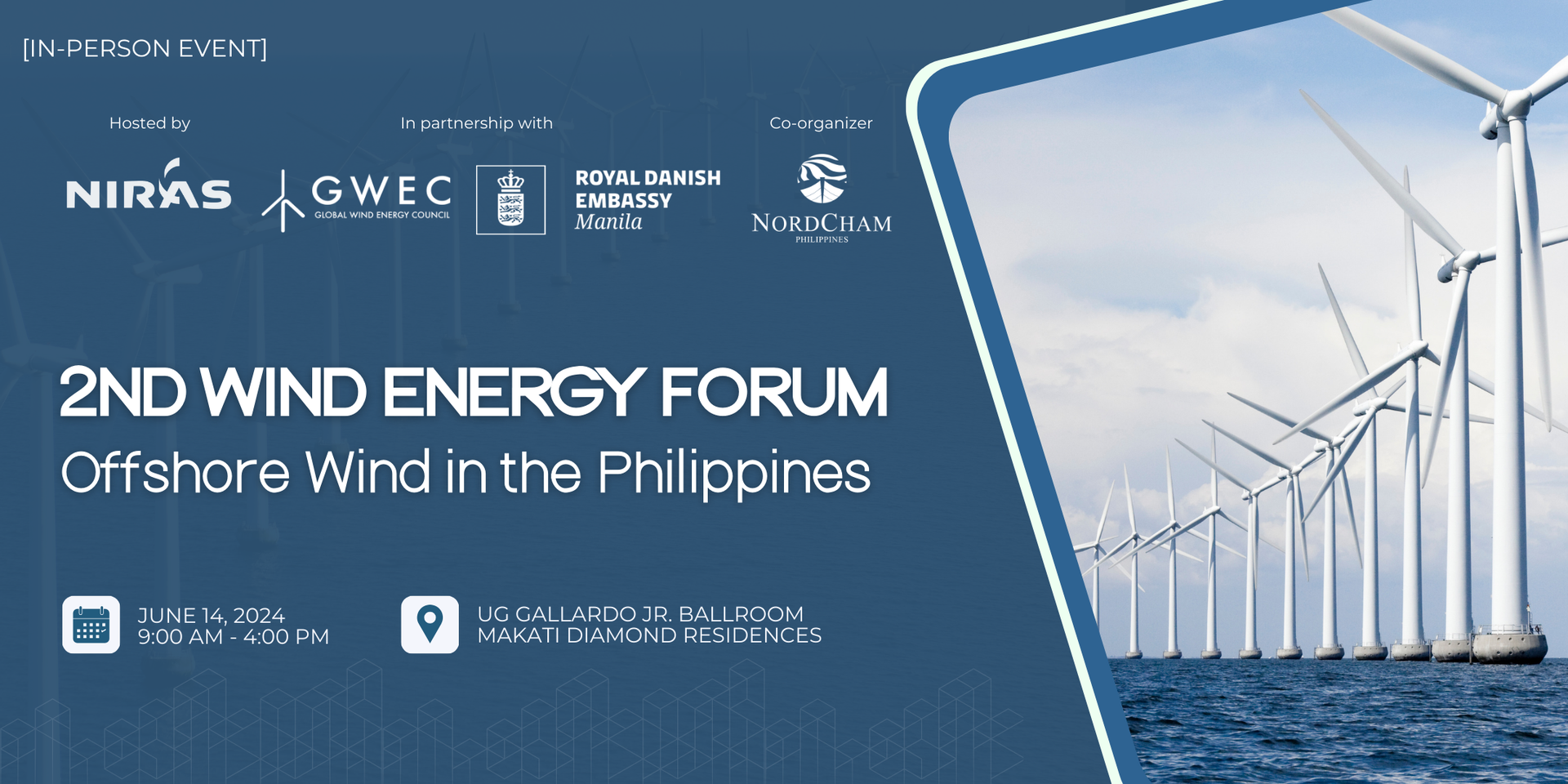 thumbnails 2ND WIND ENERGY FORUM: OFFSHORE WIND IN THE PHILIPPINES | 14 JUNE 2024 | MAKATI DIAMOND RESIDENCES